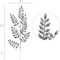 Silver Glitter Ash Leaf Spray by Larksilk – 17" Artificial Christmas Tree Picks with Sparkling Leaves | Holiday Decorative Branches for Xmas Tree Filling, Winter Home Décor, 72-Pack
